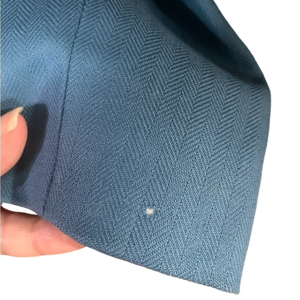 ❤️Blue Pendleton lined wool blazer size 10 petite - Picture 6 of 8